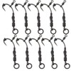 Pack of 10 Phoxinus Ronnie Rigs All black with Teflon
