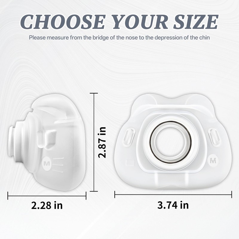 Replacement Silicone Cushion Compatible with AirFit F40 Frame, Soft Silicone