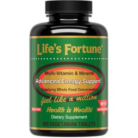 Life's Fortune Multi Vitamin Mineral Natural Energy 180