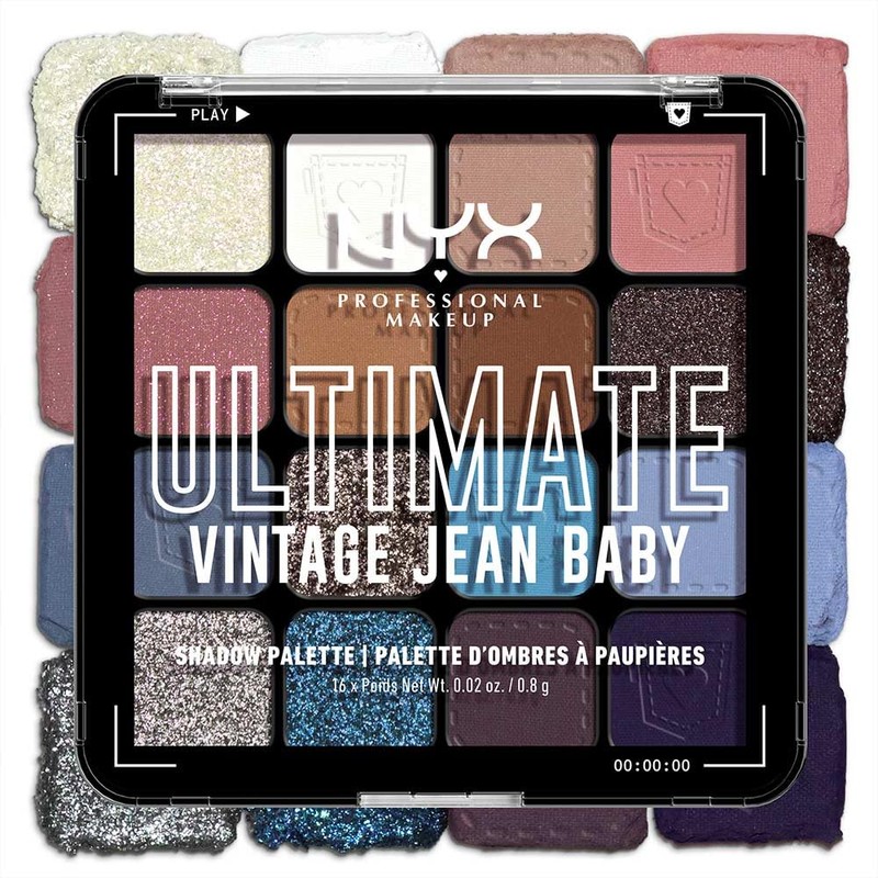 NYX Professional Makeup Ultimate Shadow Palette, Tono Vintage Jean