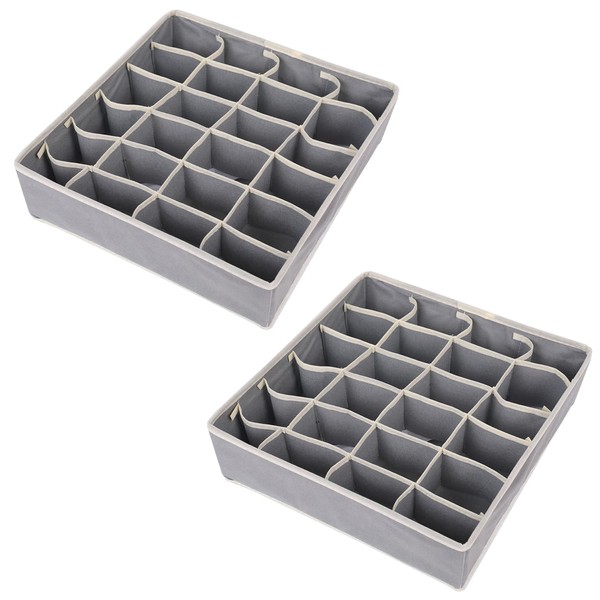 2 Pieces of Multifunctional Drawer Organizer, Divider Box, Foldable Drawer
