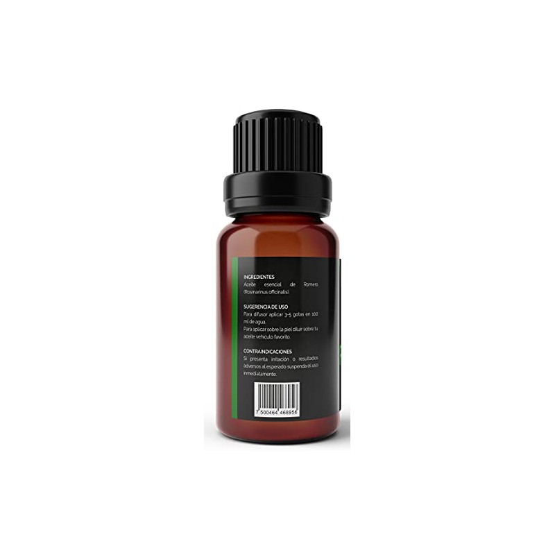 Aceite Esencial de Romero (Romero Officinalis) - 100% PURO PREMIUM