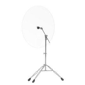 Drum Shield,Acrylic Drum Kit Baffle. Installs on cymbal stands, doubles as a muffler, boosts playing experience. (22 inch -3pack)
