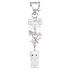 Cat Keychain, Cute Fuzzy Kitty Key Chain White Plush Cat