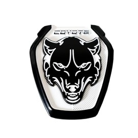 Coyote Badge Shop - S650 Style Dark Coyote Grille/Decklid Badge (White)