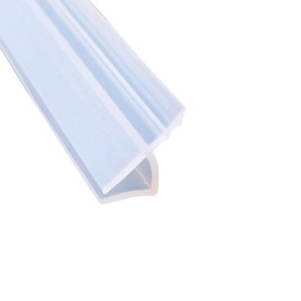 Mintice Bath Seal Bathroom Door Sealing Strip Shower Screen Shower Door Shower Cubicles Shower Seal Transparent Window Gap Seal Curved Flat Rubber Glass Underside Weather 6 mm 78 Inch H Shape
