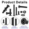 HanTof 900PCS Countersunk Screws Assortment Kit, M2 M2.5 M3 Bolts