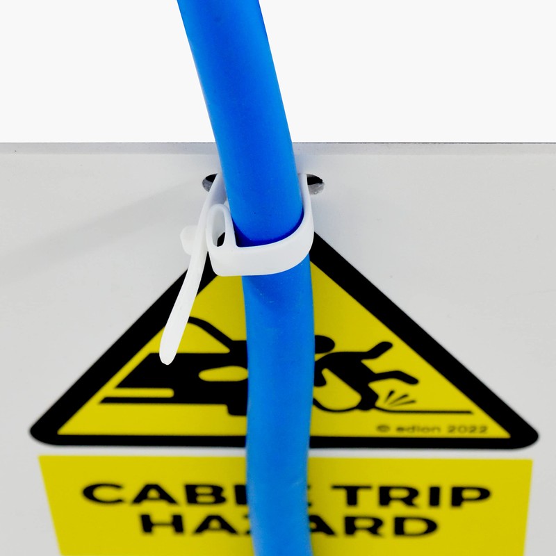 Edion EV Cable Trip Hazard Warning Sign – Attaches to