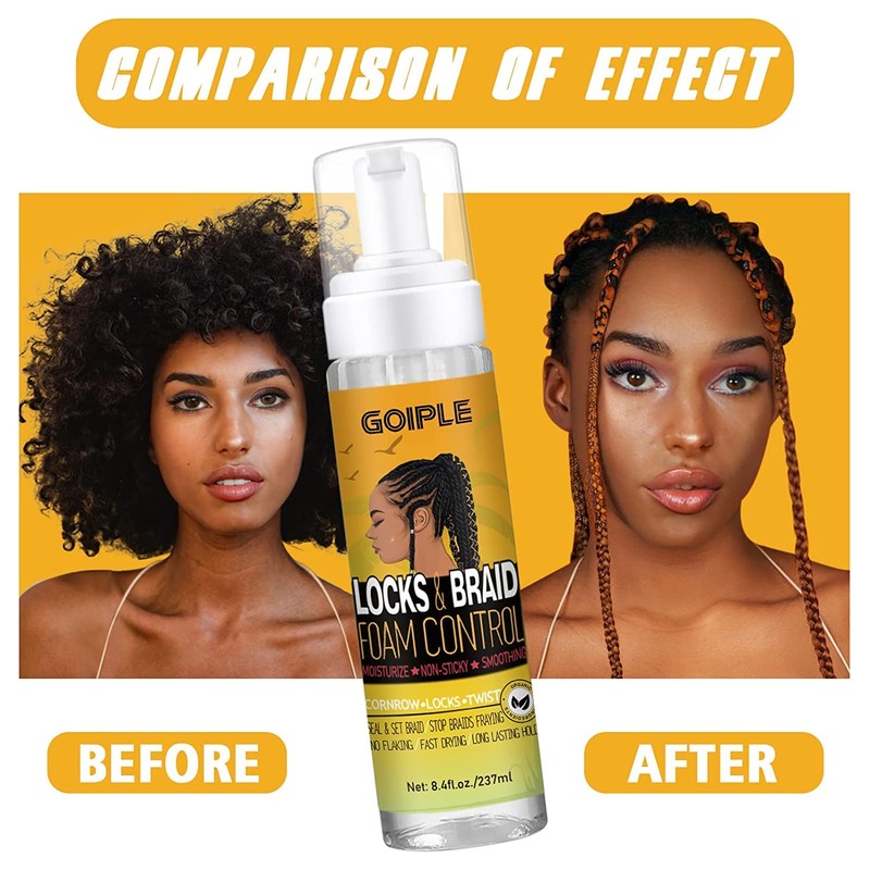 Braid Foam Control Braid Mousse for Braids Twist, Locs, No