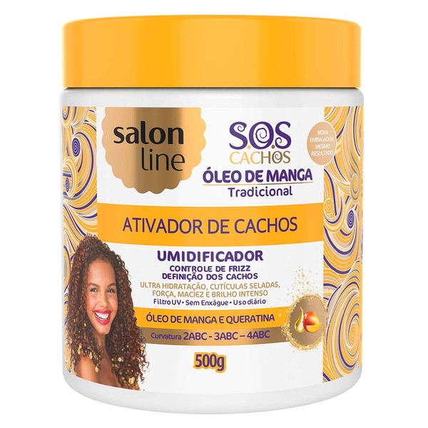 Linha Tratamento (SOS Cachos) Salon Line - Ativador De Cachos Umidificador 500 Gr - (Salon Line Treatment (SOS Curls) Collection - Moisturizing Curl Activator Net 17.65 Oz)