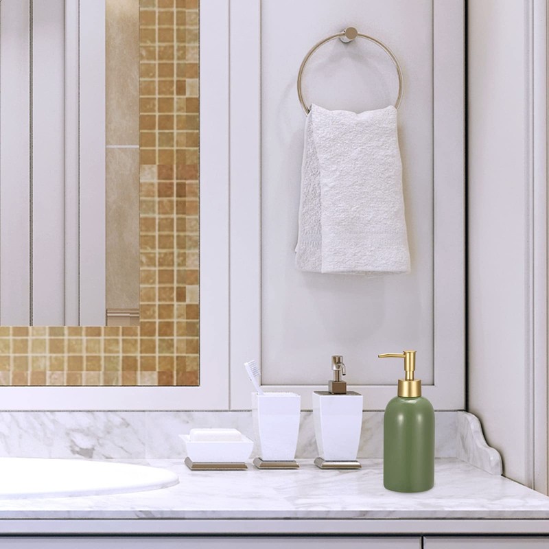 sourcing map Soap Dispenser-14Oz Ceramic Dish Hand Soap Dispenser with