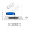 Mivos Toothed Smoothing Trowel 8 x 8 mm - Stainless
