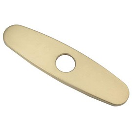 Wovier 10" Brushed Gold Circular Faucet Plate Escutcheon,Suitable For Bathroom or Kitchen Sink, 3-to-1 Hole Cover Deck