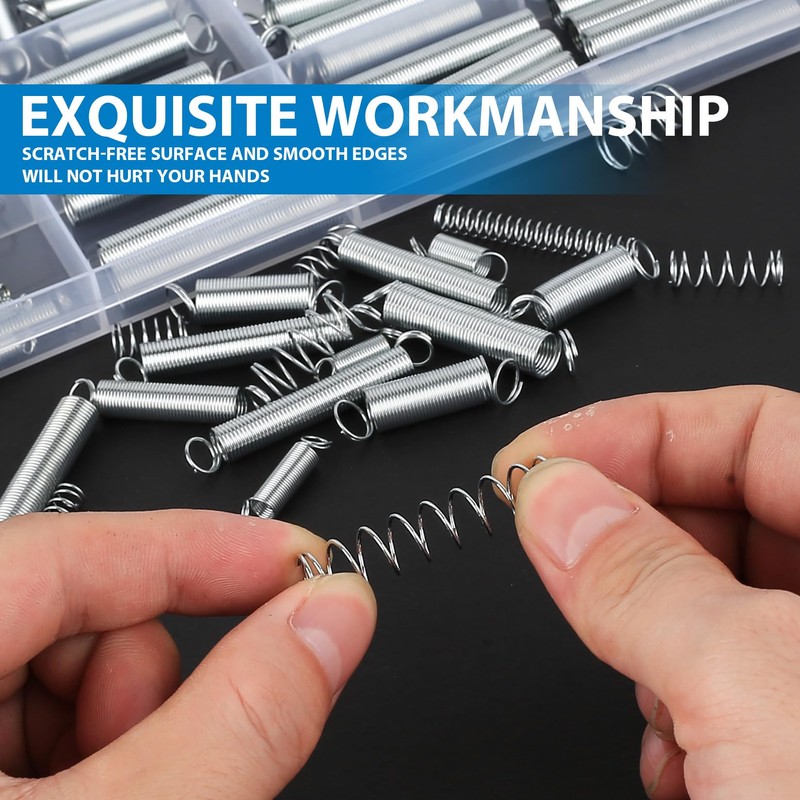 210 Pcs Compression Springs Assortment Kit, Assorted Tension Springs &