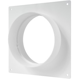 Vent Systems 125 mm Ventilation Duct Connector Flange Straight Ventilation Pipe Plastic Duct Connector Plate for Cooling Heating Ventilation System HVAC 12.5 cm