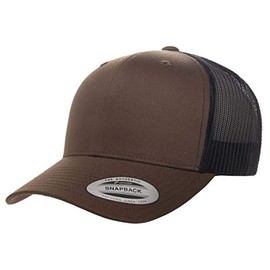 Yupoong YP Classics Retro Trucker Cap, Coyote Brown/Black, OSFA