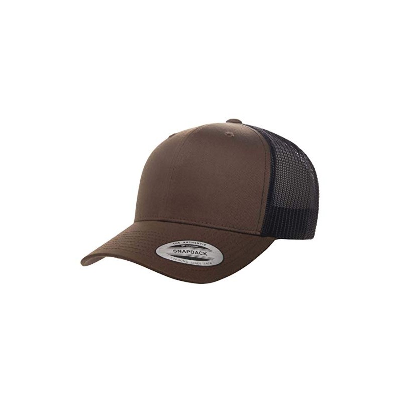 Yupoong YP Classics Retro Trucker Cap, Coyote Brown/Black, OSFA