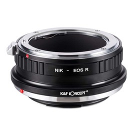 K&F Concept Lens Adapter Ring Compatible with Nikon Lens to Canon EOS R-(NIK-EOS R) Housing Mount