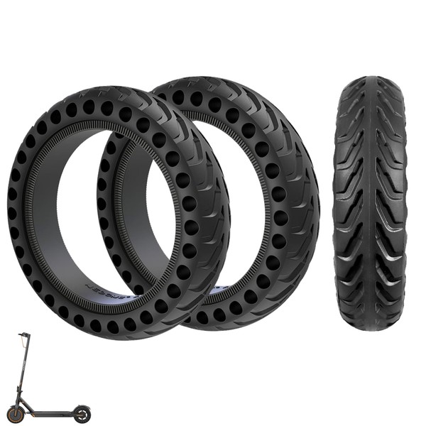 Gwansiry 8.5x2 Inch Electric Scooter Solid Tires, 50/75-6.1 Rubber Replacement