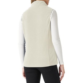 Outdoor Ventures Women's Fleece Vest, Zip Up Lightweight Soft Running Vest Outerwear Sleeveless with Pockets