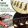AUEFUDQ Pack of 80 Black Outdoor Gutter Hooks + 100