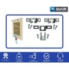 Anti Theft Security Picture Hangers Kit Spring Lock Quick Release