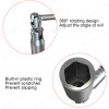 SHENKENUO Spark Plug Removal Tool 16mm T-Bar T-Handle Flexible Spanner