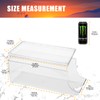 SCAVATA 4 Pack Tall Skinny Can Organizer for Refrigerator, Stackable
