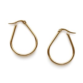 JewelVOX Women's Earrings, Surgical Stainless Steel, Catchless, Hypoallergenic, Hoop for Adults, Fashionable, Silver Stainless Steel