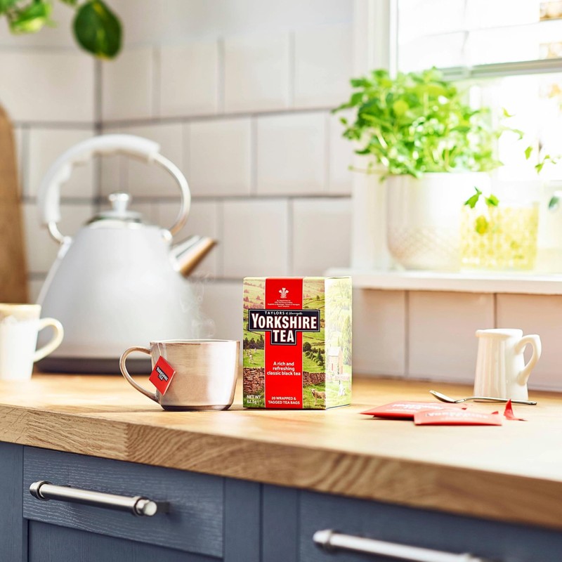 Yorkshire Tea, 6 x 20 Individually Wrapped & Tagged Tea