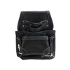 SK11 DEVICE DVC-KZ28 Genuine Leather Waist Nail Bag, 3 Tiers,