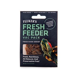 Fluker's Fresh Feeder Vac Pack Shrimp, All Natural and Preservative Free, Great for Insect Eating Reptiles, Birds, Tropical Fish or Small Animals, 0.7 oz