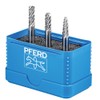 PFERD Carbide Burr Set, 3 Pieces, All-Round Toothing, Shank Diameter