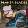 20 PCS Reversible Electric Planer Blades 82mm, Durable Stainless Steel