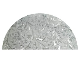Autotech Park Precut Arched Window Film, Floral Series 5 Design, Self Static Adhesive Cling, 32 inch Diameter