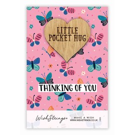 A Little Pocket Hug, Thinking of You Token | Thoughtful Keepsake Gift | Thinking Of You | Sympathy | Get Well Soon | Cheer Up | Letterbox Gift | Positive Pick Me Up | From Friend