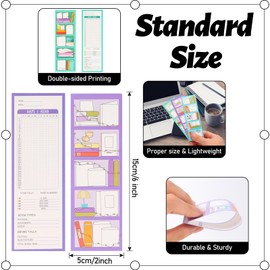 LiYiQ 100 Pcs Book Lovers Bookmarks Double-Sided Bookmark Page Markers Book Markers Set for Kids Reading Bookmarks Gift for Women