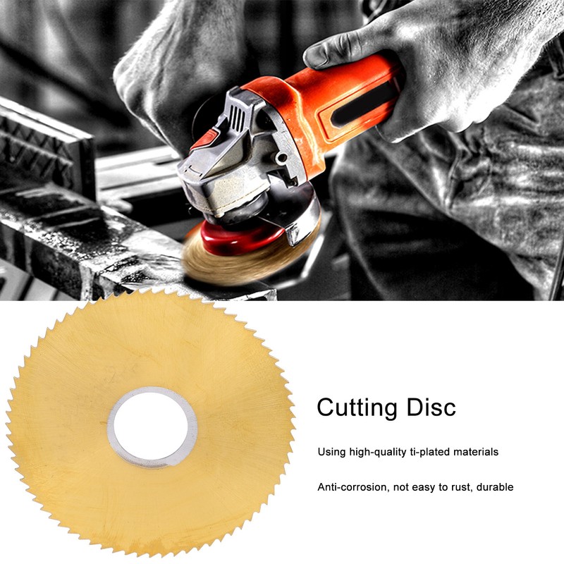 Circular Saw Blade 72 Teeth Ti Plated High Speed Steel