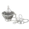 NKLaus 2222 Incense Swivel Antique Brass Silver with Chain 20