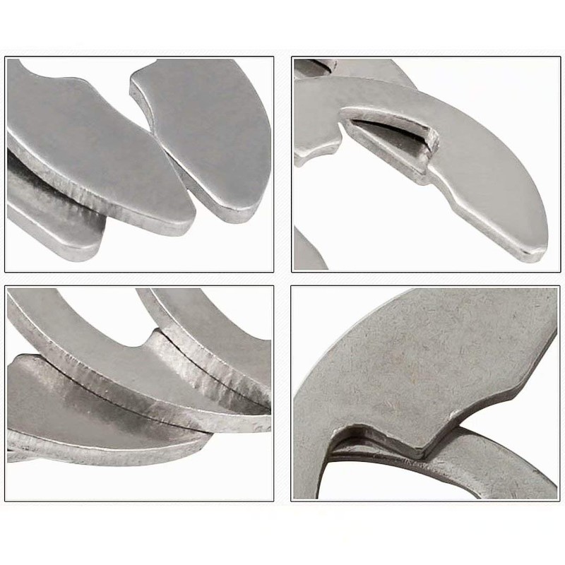 Dreneco M5 Stainless Steel E-Clip Snap Ring Retaining Snap Opening