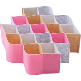 Cogit 90109 Drawer Storage Dividers Pastel Colors 17 Squares Change Size