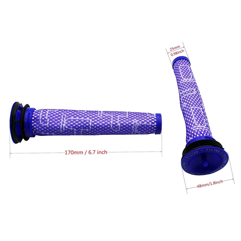 KENSHIRE 4 Pack Vacuum V7 V8 post filters compatible for