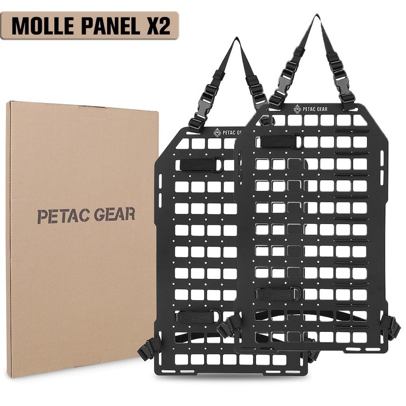 PETAC GEAR Tactical Car Seat Back Organizer | Rigid Molle