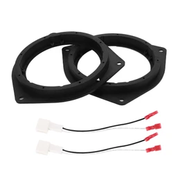 X AUTOHAUX 2 Set Speaker Spacer Ring Tweeter Speaker Spacer Adapter for Toyota Tacoma 2005-2012 Waterproof for 6.5'' ABS Black Front Rear
