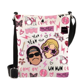 MYSOMY Music Lover Crossbody Bag Korean Drinking Game Gift Pink Punk Inspired Shoulder Bag K-pop Music Lover Gift (YEAN CB)