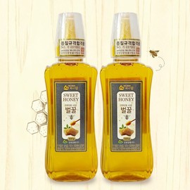 Gangwon Beekeeping [강원양봉] 허니쉼 사양벌꿀500gx2통(튜브) [Gangwon Beekeeping] Honey Rest Spring Honey 500g x 2 Tubes