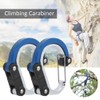 2-Piece Aluminium Carabiner Hook Outdoor Multifunctional Quick Release Outer Buckle
