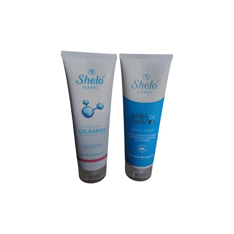 Sheló Nabel Kit Facial Crema Baba De Caracol y Colágeno