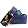 Glamexx24 Men's Belt, Eagle Pattern Belt, Wide 35 mm Automatic
