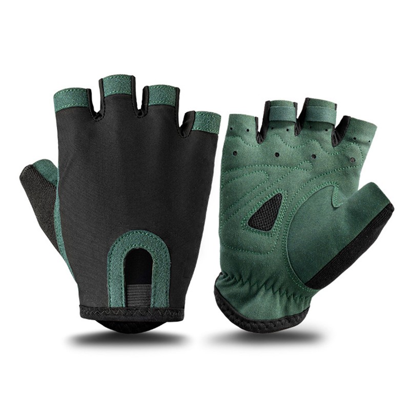 Fingerless Gloves Anti Slip Shock Absorbing Half Finger Gloves for